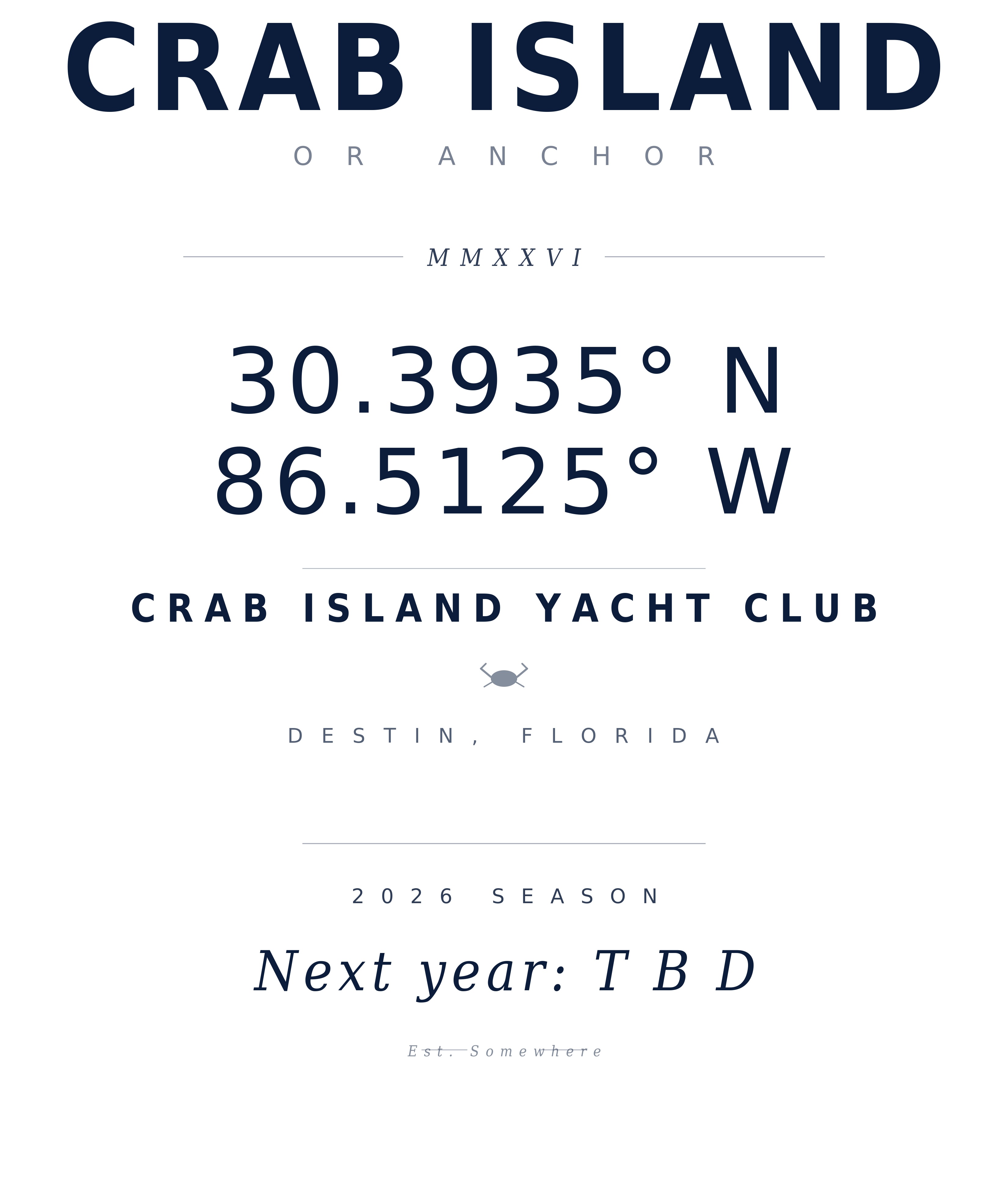 CIYC 2026 Season back-print, navy ink.